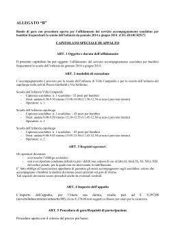 Capitolato (PDF, 155 KB) - Comune di Castelfranco di Sotto