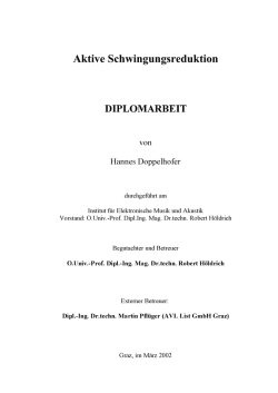 DIPLOMARBEIT - Institut f&uuml;r Elektronische Musik und Akustik - IEM