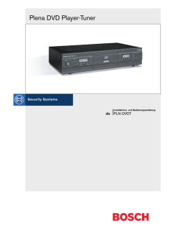 Plena DVD Player-Tuner - Ela-Data GmbH