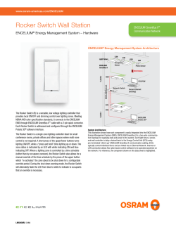 ENCELIUM&reg; Rocker Switch Wall Stations