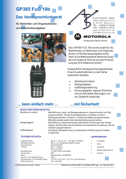 GP385 FuG 10b - Klein Kommunikationstechnik GmbH