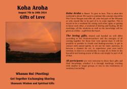 01 Koha Aroha 2014 english Flyer