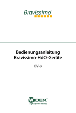 Bedienungsanleitung Bravissimo-HdO-Geräte - Widex