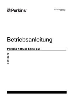 Betriebsanleitung - Perkins Engines