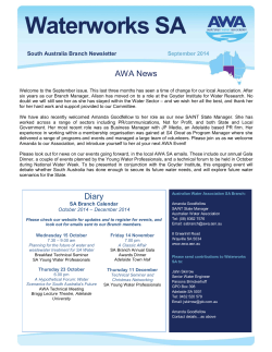 Waterworks SA - Australian Water Association