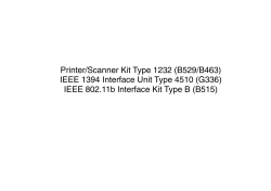 Printer/Scanner Kit Type 1232 (B529/B463) IEEE 1394 Interface Unit
