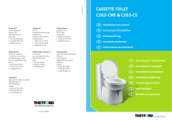 CASSETTE TOILET C262-CWE & C263-CS - Thetford.pl