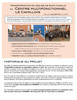 EN CENTRE MULTIFONCTIONNEL LE CAMILLOIS - Saint