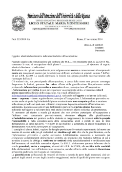 Prot. 223/2014 Ris Roma, 17 novembre 2014
