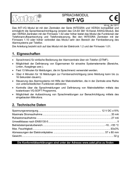 INT-VG - Satel