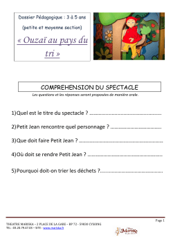 dossier p&eacute;dagogique et ludique &ndash; ouzai au pays du tri