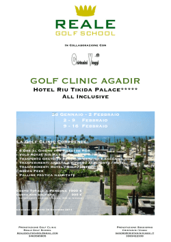 Clinic Agadir - Reale Golf School