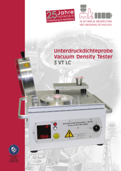 3 VT LC Unterdruckdichteprobe Vacuum Density Tester - MK GmbH