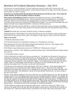 Operating procedures for the Renishaw Raman microscope