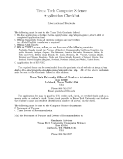 International Students - Texas Tech University