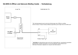 GU-BKS A-&Ouml;ffner und Idencom BioKey Inside - Verkabelung
