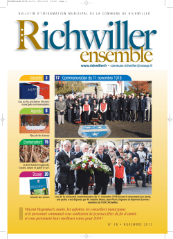 Richwiller Ensemble n° 18 novembre 2013