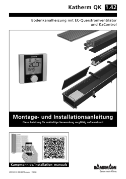 Katherm QK 1.42 Montage- und Installationsanleitung - Kampmann