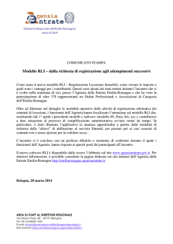 Modello RLI – dalla richiesta di registrazione agli adempimenti