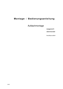 Montage- und Bedienungsanleitung AS-FK 2.3 waagerecht