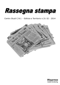 Centro Studi C.N.I. - Edilizia e Territorio n.31-32 - 2014