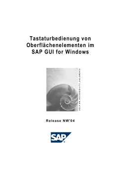 Tastaturbedienung von Oberflächenelementen im SAP GUI for Wi