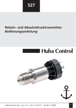 527 Bedienungsanleitung - Huba Control
