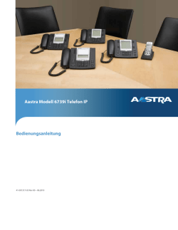 Aastra Modell 6739i Telefon IP Bedienungsanleitung - Der Shop für