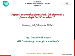ing. Claudio di Macco - DM Consulting