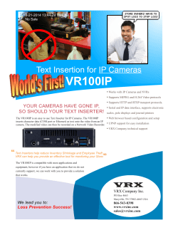 VR100IP - VRX Company Inc.