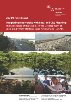 Integrating Biodiversity with Local and City Planning: The