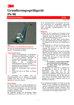 Grundierungssprühgerät PS-98 - Kötter & Sperber Industrietechnik
