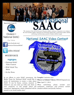 National SAAC Video Contest