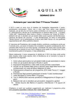 A Q U I L A  77 - Club 77 Frecce Tricolori Monfalcone
