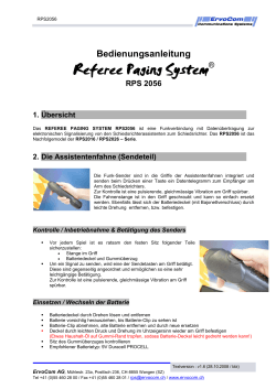 Referee Paging System®