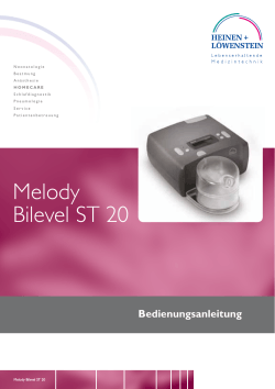 Melody Bilevel ST 20 - Heinen + Löwenstein GmbH