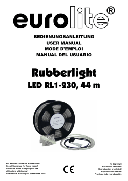 EUROLITE LED RL1-230, 44m User Manual - CDDM