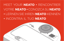 MEET YOUR NEATO &bull; RENCONTRER VOTRE - myRobotcenter
