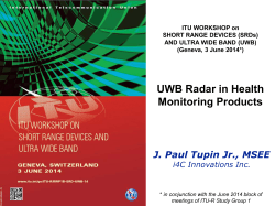 UWB in Health Monitoring Products