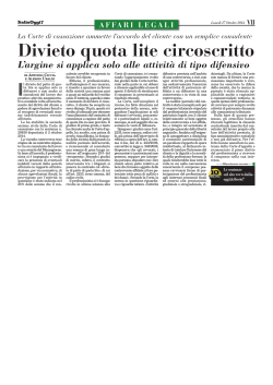 articolo ItaliaOggi Sette del 27.10.2014