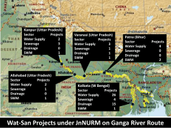 Wat-San Projects under JnNURM on Ganga River Route