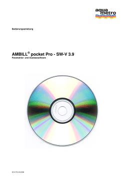 AMBILL pocket Pro - SW-V 3.9 - Aquametro AG