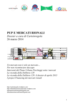 dossier pup e mercati 26 marzo 2014