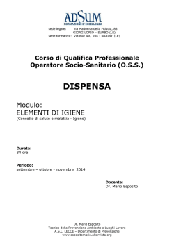 DISPENSA - Mario Esposito