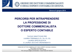 percorsi per intraprendere la professione di dottore commercialista o