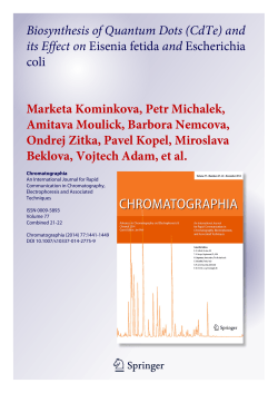 Biosynthesis of Quantum Dots (CdTe) and its