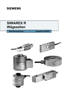 SIWAREX R Wägezellen - Siemens