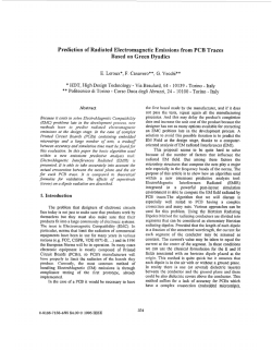 Prediction of Radiated Electromagnetic Emissions from PCB