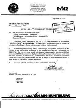 Div. Memo No. 335 s. 2014