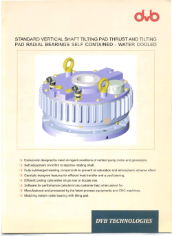 Vertical Bearings Catalogue